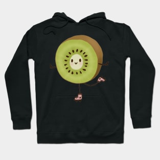 Roller Skating Kiwi Hoodie